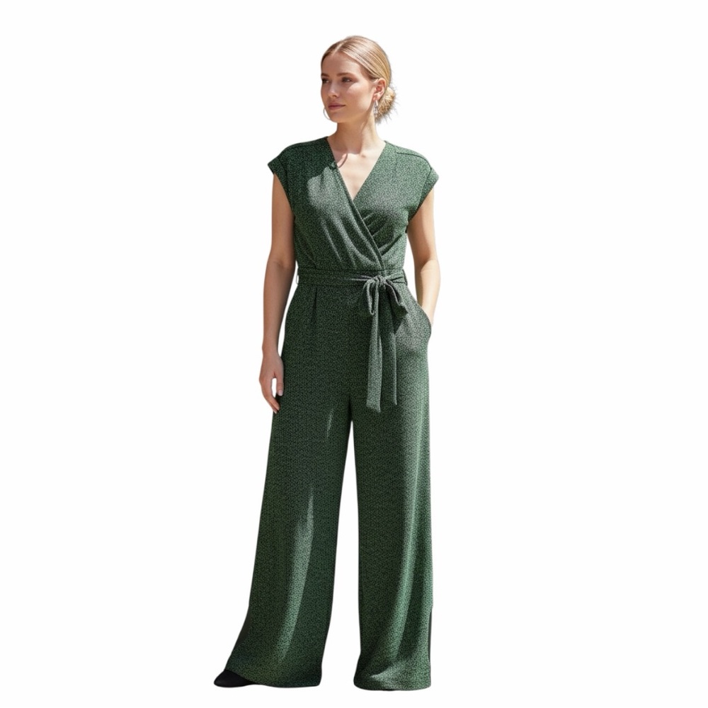 Michael Kors Dark Green Pants Jumpsuit